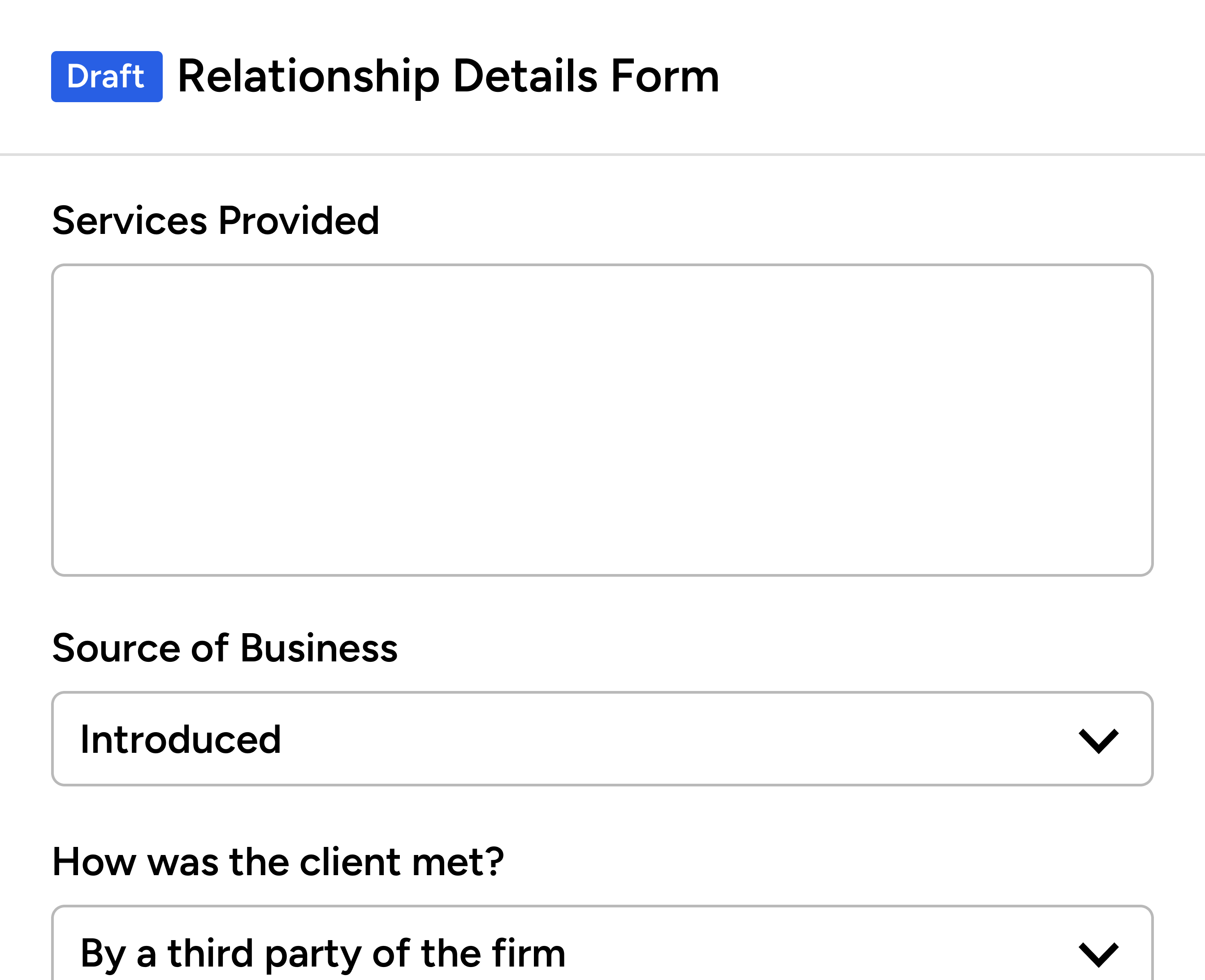 Customisable Forms