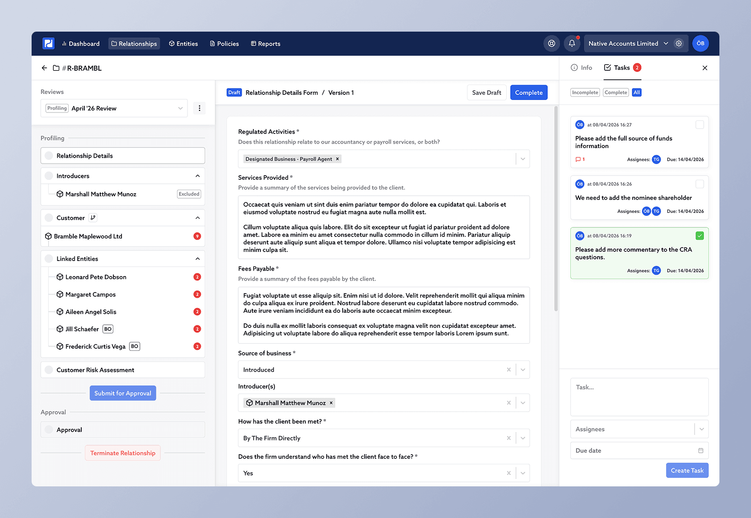 New Tasks Panel