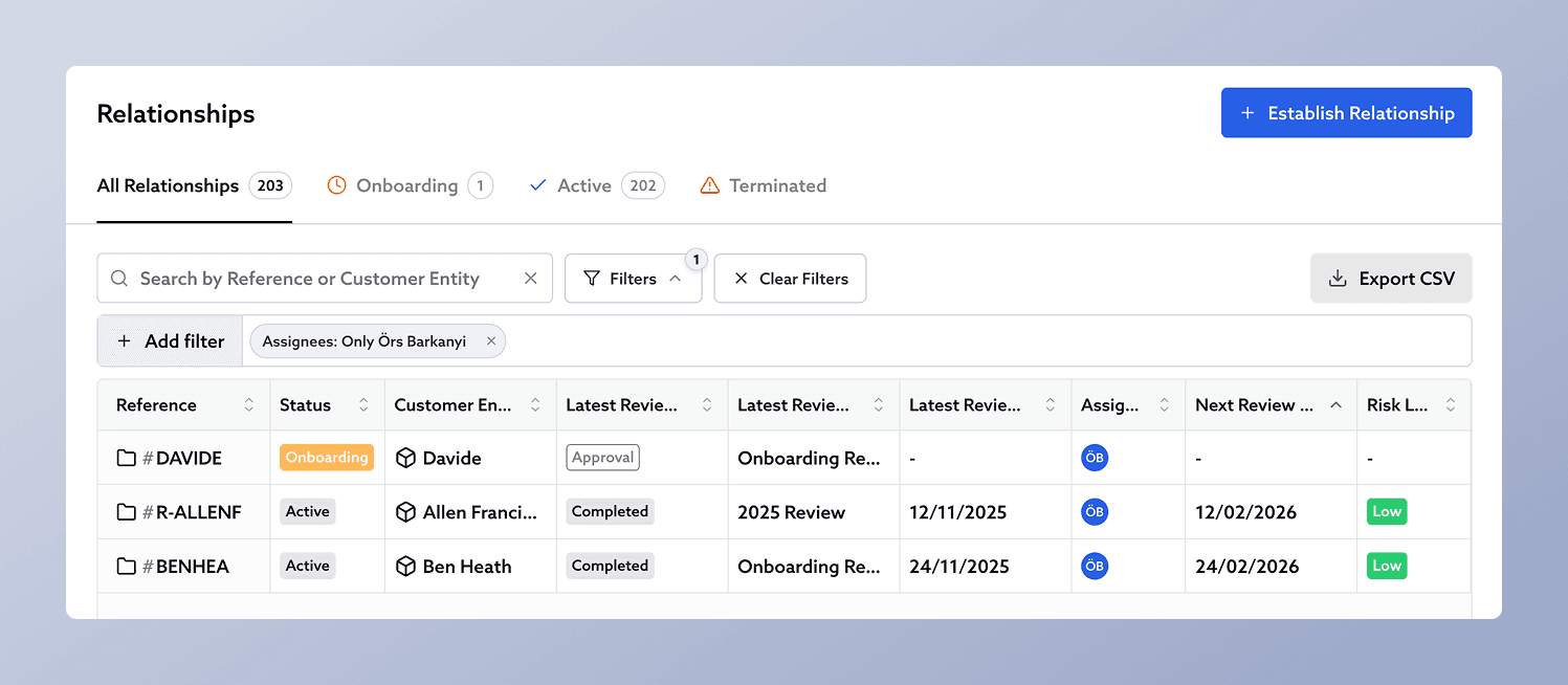 Better Searching/Filtering & Improved Dashboard