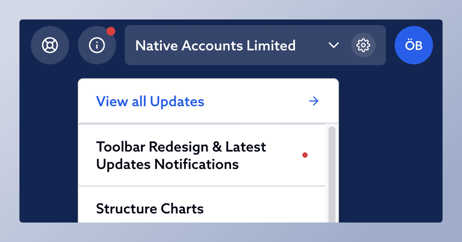 Toolbar Redesign & Latest Updates Notifications